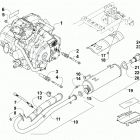 XC 450 EFI RED Двигатель и глушитель