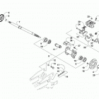ATV ALTERRA 90 WHITE Rear axle and brake assembly