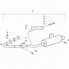 ATV 150 UTILITY WHITE Глушитель