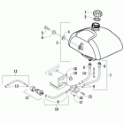 ATV ALTERRA 90 WHITE Топливный бак