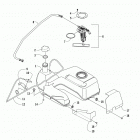 ALTERRA VLX 700 CAMO Топливный бак