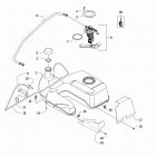 ALTERRA VLX 700 EPS BLACK Топливный бак