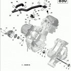 Outlander MAX 850 EFI 01- engine cooling - 850 efi