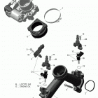 006 - Outlander T MAX 6X6 - 1000 EFI - XU+ - T Regulation 01- rotax - air intake manifold and throttle body ...