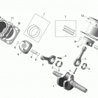 7- Outlander MAX 850 EFI 01- crankshaft, piston and cylinder - 850 efi