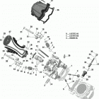 006 - Outlander T MAX 6X6 - 1000 EFI - XU+ - T Regulation 01- rotax - cylinder head, front