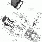 Outlander 570 EFI 01- cylinder head, front - 570 efi