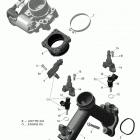 003 - Outlander MAX 570 EFI - DPS - CE 01- rotax - air intake manifold and throttle body