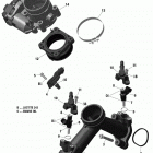 013 - Outlander MAX 1000R EFI - XTP_LTD - International - Non-European Communities Коллектор воздухозаборника и корпус дросселя