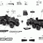 001 - Outlander 6X6 - 650 EFI - International 09- decals outlander 6x6 - 650 efi - dps - interna...