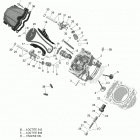 004 - Outlander MAX 6X6 - 450 EFI - T3 01- cylinder head - 450 efi