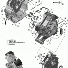 006 - Outlander T MAX 6X6 - 1000 EFI - XU+ - T Regulation 01- rotax - crankcase