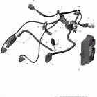 004 - Outlander MAX 6X6 - 450 EFI - T3 10- engine harness and electronic module - 450 efi...