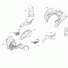 002 - Renegade 1000 EFI - T3 09- fender and central panel kit renegade - packag...