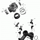 Outlander 6X6 - 1000 EFI 02- air intake manifold and throttle body - 1000 e...