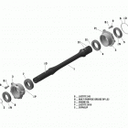 Outlander T3 MAX 1000 EFI 08- drive shaft new t3
