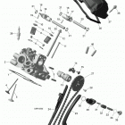 Outlander 850 EFI 01- cylinder head, rear - 850 efi