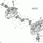 Outlander 450 EFI 01- engine lubrication - 450 efi