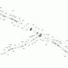 Outlander 850 EFI 08- drive system, rear outlander g2 package xmr 85...