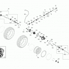 Renegade T3 1000 EFI 07- drive, front