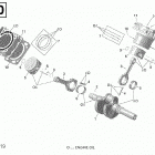 Outlander 6X6 - 650 EFI 01- crankshaft and pistons - 650 efi
