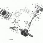 Outlander T3 MAX 1000 EFI 01- crankshaft, piston and cylinder new t3