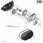 Outlander 6X6 - 650 EFI 05- transmission - 650 efi