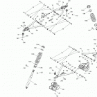 1- Outlander 6X6 T3 650 EFI Передняя подвеска