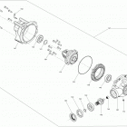 Outlander 6X6 - 1000 EFI 07- drive system, front differential