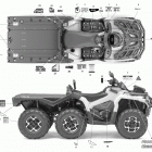 Outlander 6X6 - 1000 EFI Наклейки