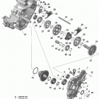 2- Outlander 6X6 - 1000 EFI 01- gear box and components - gbps - 6x6
