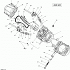 Outlander 450 EFI 01- cylinder head - 450 efi