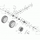 Outlander 6X6 T3 1000 EFI 07- drive, front