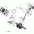 8- Outlander T3 MAX 1000 EFI 01- crankshaft, piston and cylinder new t3