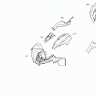 2- Renegade 850 EFI 09- fender and central panel kit renegade