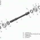 Outlander 6X6 - 650 EFI 08- drive shaft - 650 efi