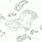 Outlander 850 EFI 09- fender and central panel kit g2 outlander - ca...