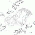 Outlander MAX 850 EFI 09- fender and central panel kit g2 outlander - br...