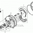 TRX250X Задний тормоз