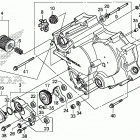 SXS500M Передняя крышка картера