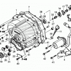 TRX250TE1 Передняя крышка картера