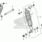 TRX420FA6 Задние амортизаторы