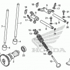 TRX500FM5 Распределительный вал и клапана