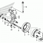 TRX90X Knuckle@front brake panel
