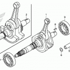 TRX420FE1 Коленчатый вал и поршни