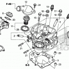 TRX500FM5 Головка цилиндров
