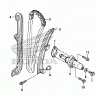 TRX680FA Цепь ГРМ и натяжитель