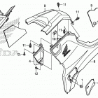 TRX420FE1 Side cover@tank cover