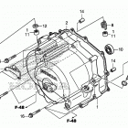 TRX250X Передняя крышка картера
