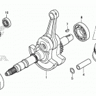 TRX420FA6 Коленчатый вал и поршни